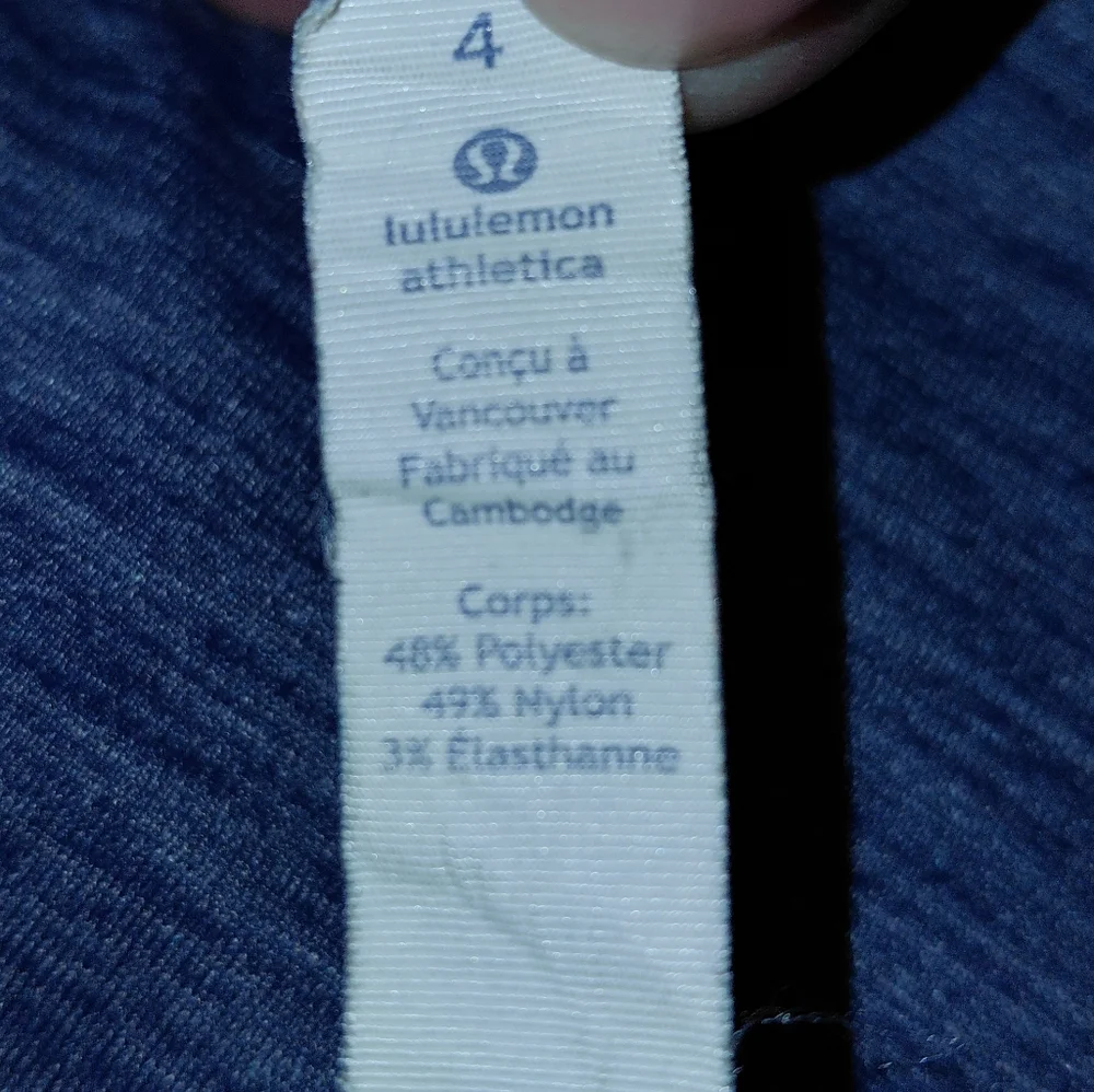 EUC Lululemon Cardio Squad Tank II Heathered Hero Blue Size 4!